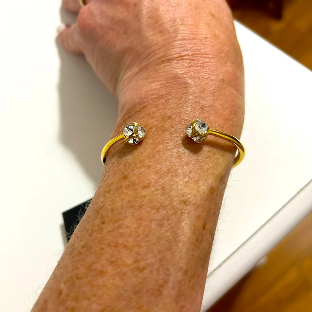 Kate Spade Crystal Lady‎ Open Cuff Bracelet - Picture 4 of 5